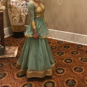 Indian peplum lengha